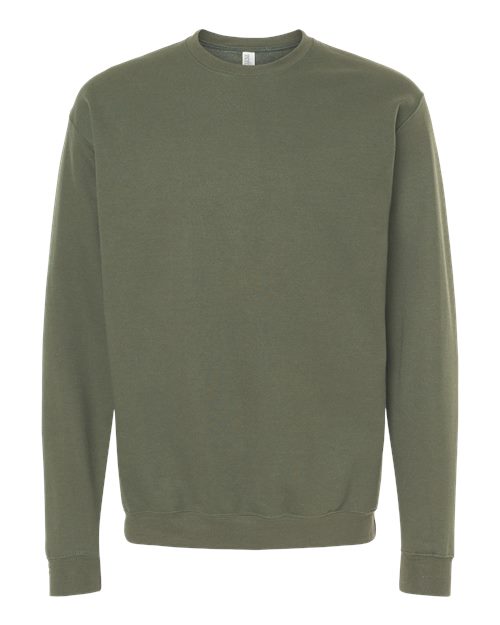 3340 - M&O Molleton à col rond unisexe