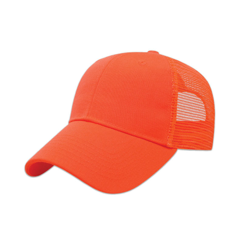 i2005 - Solid Color Mesh Back Camo Cap