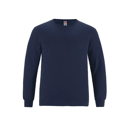 S5615Y - 24/7 Breeze - T-Shirt pour Jeune à Col Rond et Manches Longues en Coton