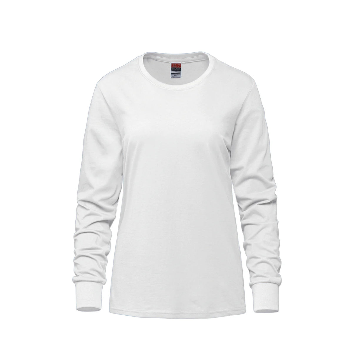 S05616 - 24/7 Breeze - T-Shirt pour Femme à Col Rond et Manches Longues en Coton