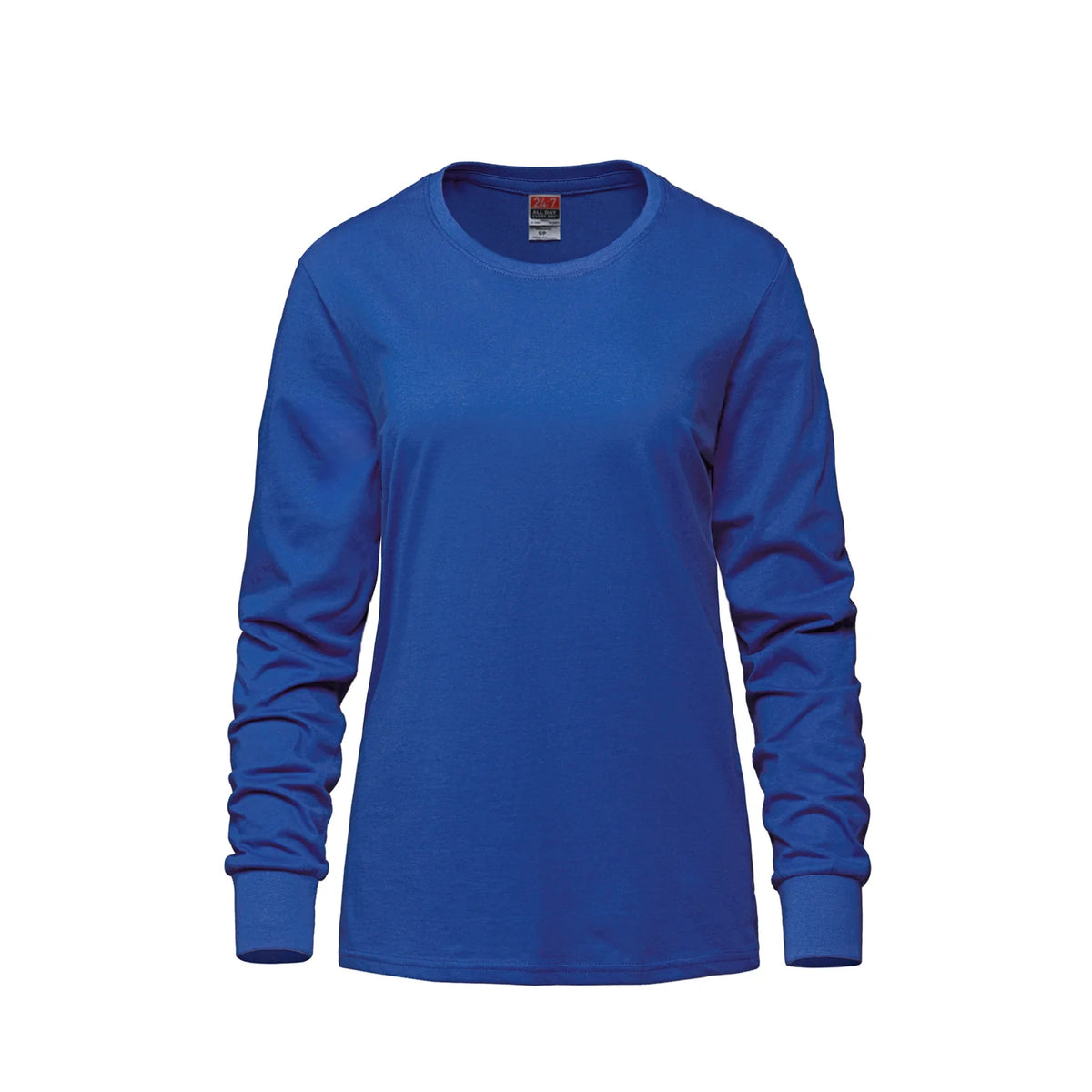S05616 - 24/7 Breeze - T-Shirt pour Femme à Col Rond et Manches Longues en Coton